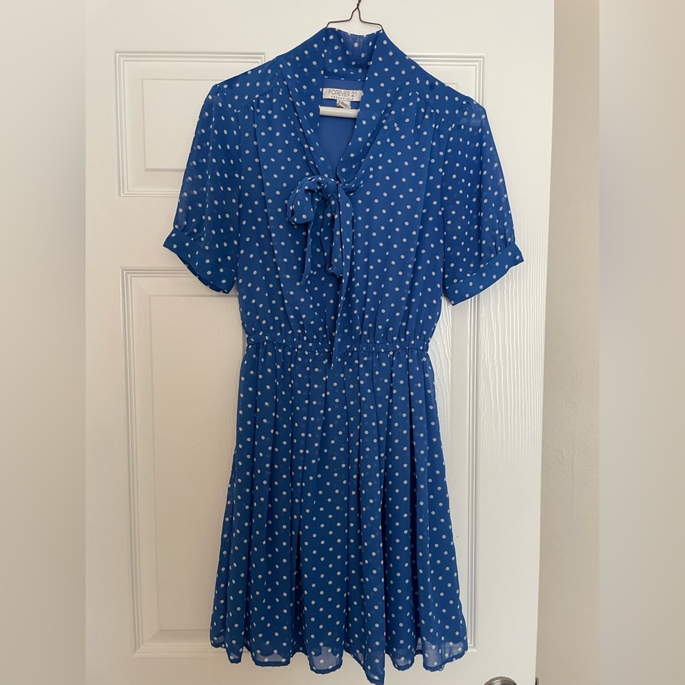 Vintage-style polka dot mini dress